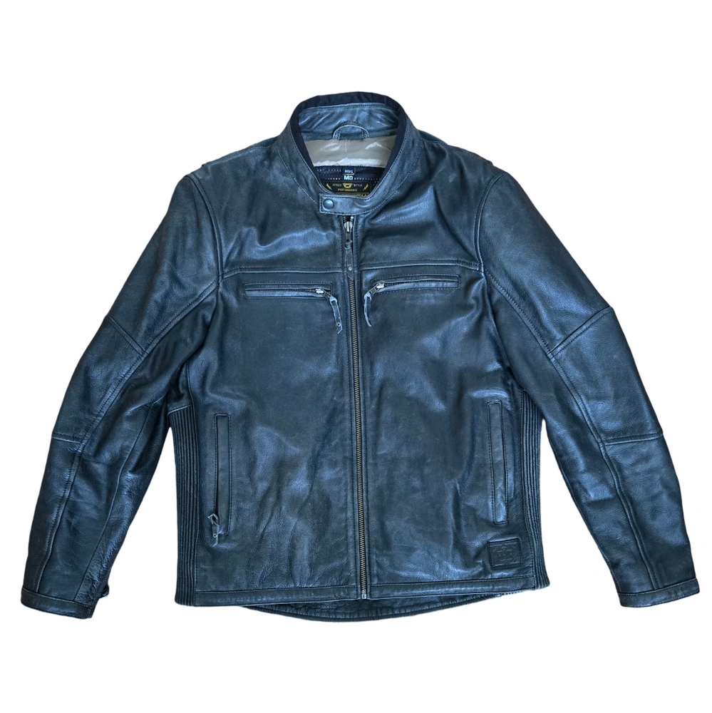 Cortech The Idol Leather Cafe Racer Style Motorcycle Jacket